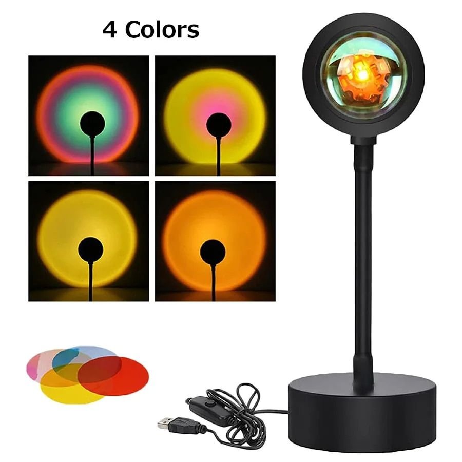 Lamp with 4 Colored Films